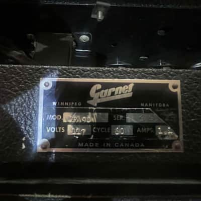 Garnet 4 channel PA head turned into Guitar amp 70's - BLACK image 7