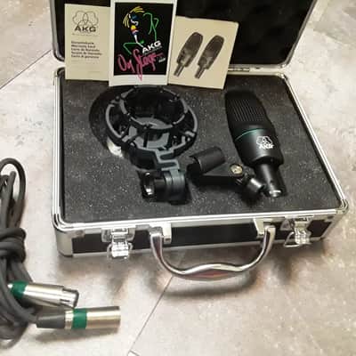 *Rare* Vintage 90's Era AKG Mic with Stand Clip, Shockmount, Case & Cable - (Never Used/100% Mint) image 3
