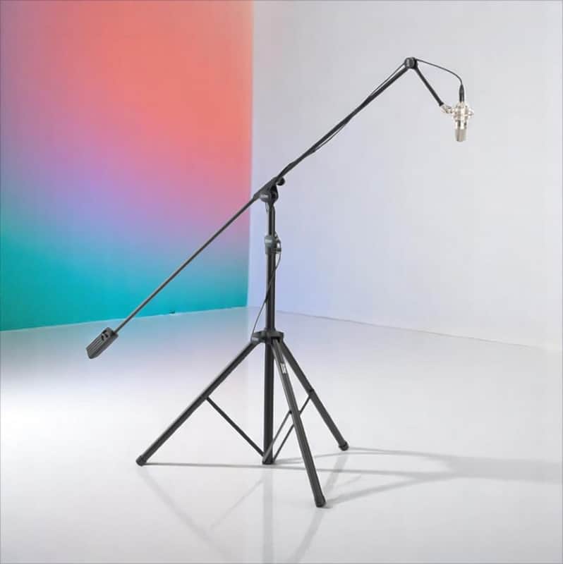 On-Stage SB9600 Tripod Studio Mic Boom Stand w/ 7" Mini Boom Extension â€“ Heavy Duty image 1