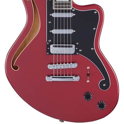 D'Angelico DAPBEDSHOXBCS PREMIER BEDFORD SH Offset Semi-Hollow Body 6-String Electric Guitar w/Gig Bag image 5