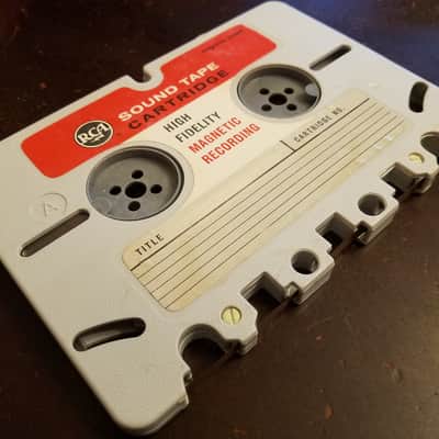 RCA Cartridge early cassette Magazine loaded Magnetic Sound Tape recorder 1YB11 tube  1963 - beige plastic image 2