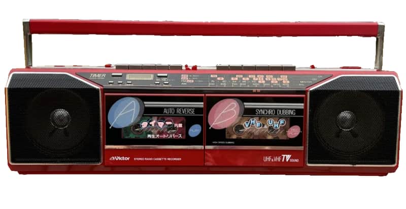 Victor RC-WU66 ▶️Serviced Warranty Rare Vintage Cassette Deck Boombox Retro Japan image 1