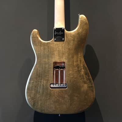 Made to Order - FRANCHIN Mercury guitar Glossy METALLIC LEAF (Gold/Silver/Copper) Stratocaster-Strat-S-Style Made in Italy image 5