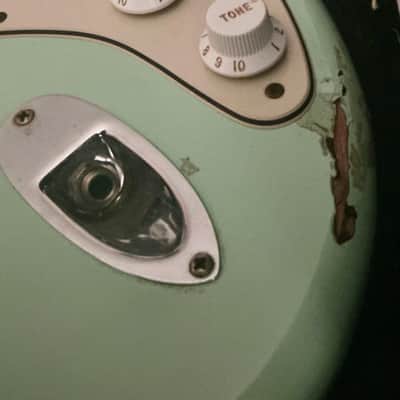 Fender Tom Delonge Strat (Modded with Texas Specials 2010’s - Surf Green image 4