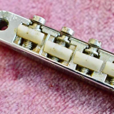 Vintage Gibson 1965 ABR-1 Bridge Chrome - NO patent Number RARE w/ nylon saddles image 15