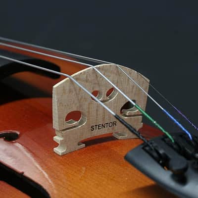Stentor Violin 1500 Three Quarter Size 3/4 Student II Outfit w/ Case & Bow image 7