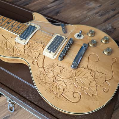 Electra 2258 Tree Of Life Set Neck Electric Guitar ?Prototype? 1970s Natural W/OHSC image 2