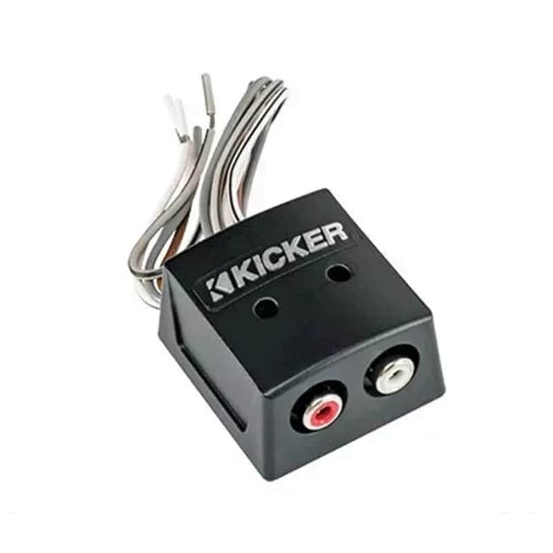 Kicker Speaker Wire-to-RCA Line-Out Converter w/ LOC+12v Turn on Lead image 1