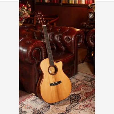 Cort Gold-A10 Cocobolo Grand Auditorium Acoustic/Electric Guitar Includes Hard Case, B-Stock image 7
