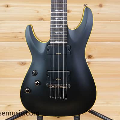 Schecter Demon-7 Left-Handed - Aged Black Satin image 1