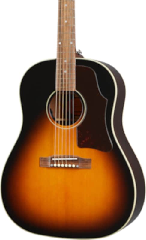 Epiphone J-45 Dreadnought Acoustic-Electric Guitar, Solid Spruce Top, Aged Vintage Sunburst Gloss image 1