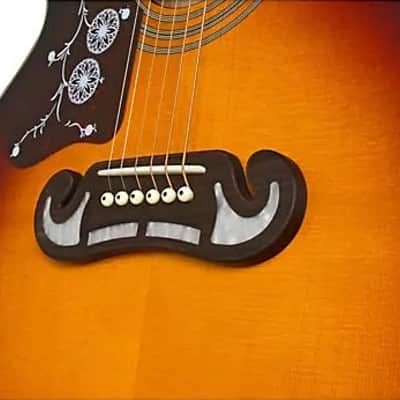 Epiphone J-200EC Studio Left-handed Acoustic-Electric Guitar - Vintage Sunburst image 5