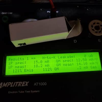 Amperex 6922 tNOS AT1000 TESTED Vacuum Tube Rare D getter PQ Premium Quality USA Gold Pins E88CC dual triode 1958-1961 image 2