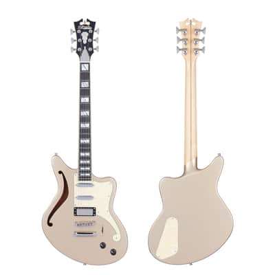 D'Angelico Deluxe Bedford SH Electric Guitar-Desert Gold Finish NEW w/Hard Case image 1
