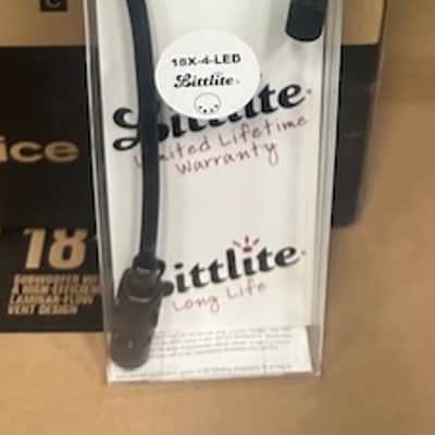 Littlite 18XR-4-LED Right-Angle 18" Gooseneck LED Lamp with 4-Pin XLR Connector - Black image 2
