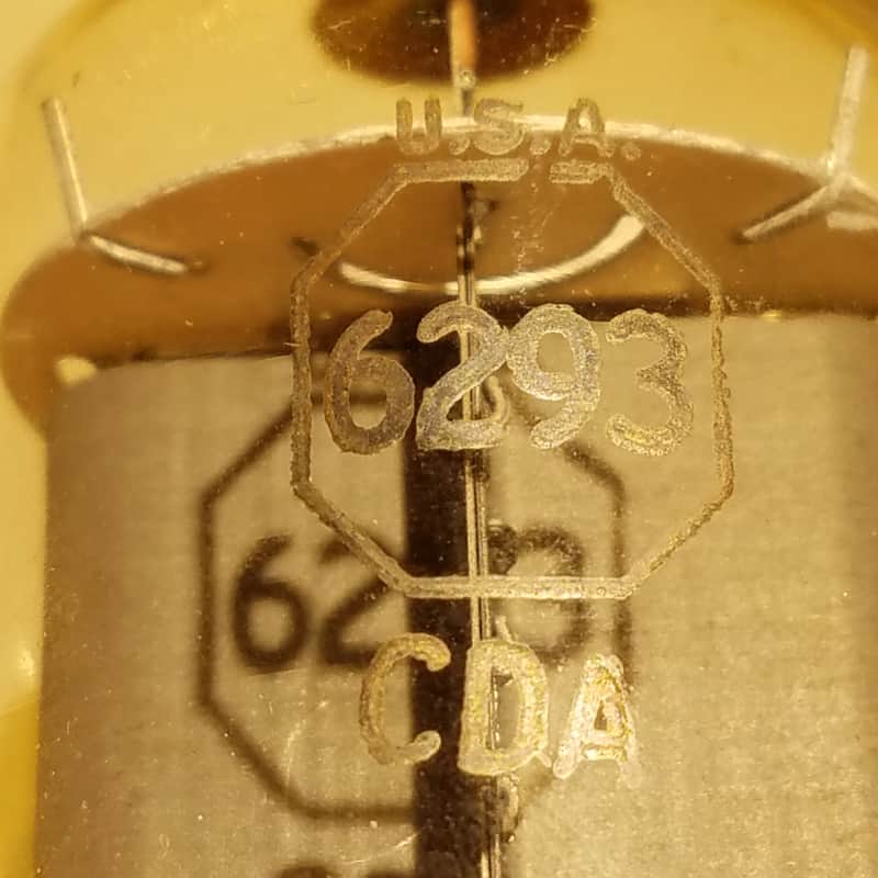 RCA One (1) 6293 beam power octal tNOS TESTED Vacuum Tube rugged pulse 6146 Audio 1970 image 1