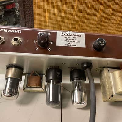 1956 Silvertone 1331 Tube Combo Amp - Tweed image 14