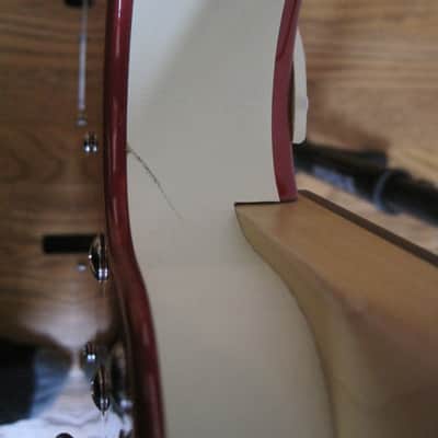 Danelectro Hodad Red Metallic Sparkle Bigsby-style trem + Custom Pickguards image 9