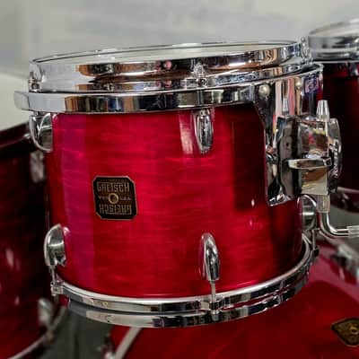 Used Vintage Gretsch USA Custom 5pc Drum Set Rosewood 1980s Jasper - Good image 8
