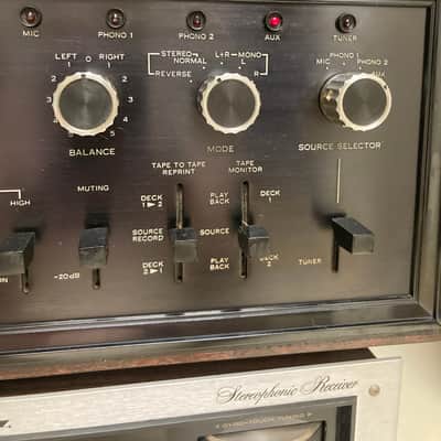 Sansui AU-999 1975 Black anodizing Wooden cabinet image 7
