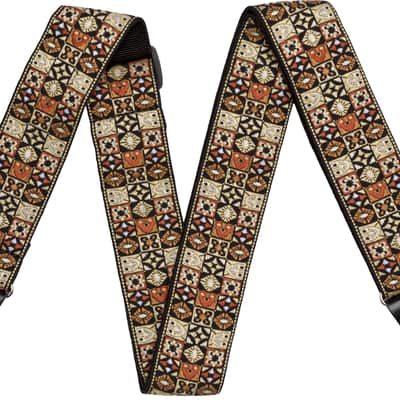 Fender Festival Strap, Tan Mosaic, 2" image 1