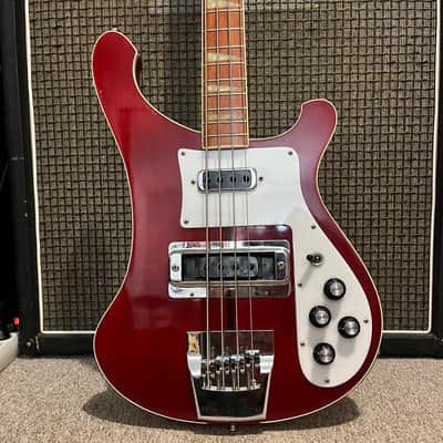 Rickenbacker 4001 1980 - Burgundy Red + Hipshot Bridge + Case image 1