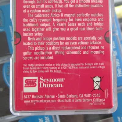 Seymour Duncan Pearly Gates Humbucker Bridge Pickup Nickel SH-PG1b image 2