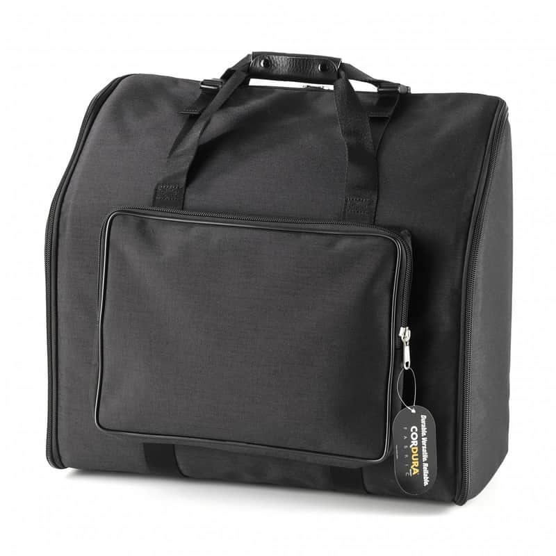 NEW Black Fuselli Soft Case Gig Bag for Accordion 21.5" x 19" x 9.75" - L Fits 41-120 Bass Accordions image 1