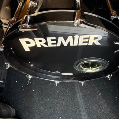 Premier Resonator Bass Drum, 22” x 16” 1980s - Black image 3