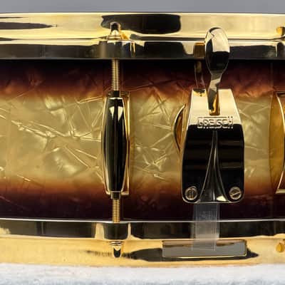 Gretsch 18/12/14/5.5x14" Gold Hdw. USA Custom Drum Set - Exclusive Espresso Burst image 12