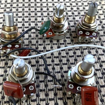 Genuine EMG Parts~ Five Volume & Tone Pots, 25k, Dime-Size image 1