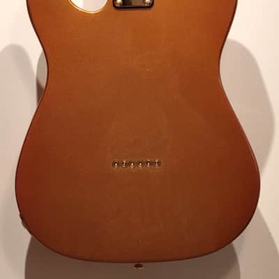 CUSTOM DESIGNED & CRAFTED COPPER METALLIC TELE STYLE WITH KOI TATTOO PG & DRAGON BLOOD JASPER STONES- SERIAL #071 -2025 - "B" STOCK image 14