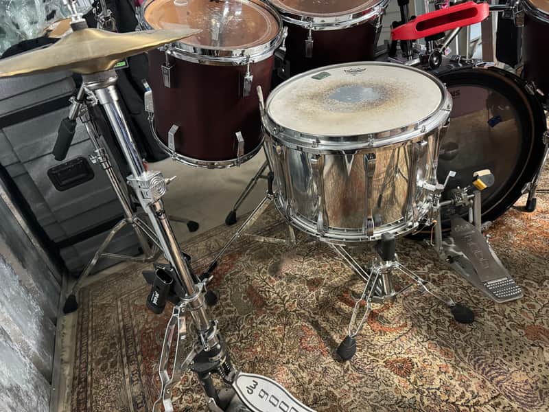 Ludwig Snare drum chrome over wood 1985 - Chrome image 1
