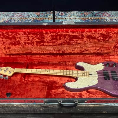 Tom Hamilton's Aerosmith, Sadowsky NYC - Pink Sparkle 4-String Bass (TH2 #11) PLUS Personalized NHL Hockey Jersey. AUTHENTICATED! image 5