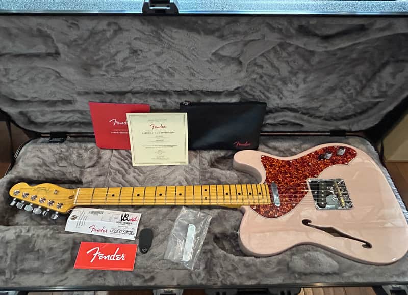 Fender American Professional II FSR Thinline Telecaster - Transparent Shell Pink /7lbs. 2.9oz #US24033586 image 1