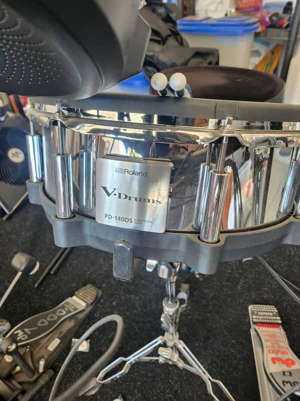Roland PD-140DS V-Pad 14" Mesh Snare Drum Pad 2020 - Chrome / Black image 1