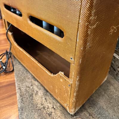 1954 Fender Super 5C4 Wide-Panel Tweed Combo Amp image 9