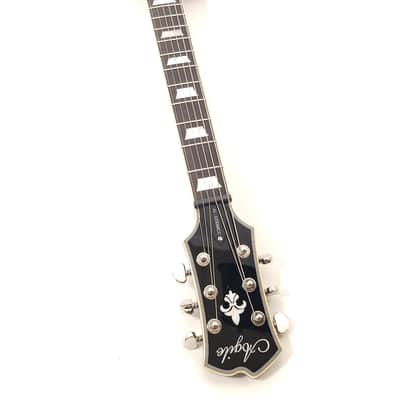 Agile AL-3200MCC-27 Black Flame Baritone Electric Guitar in 27 Inch Scale image 4