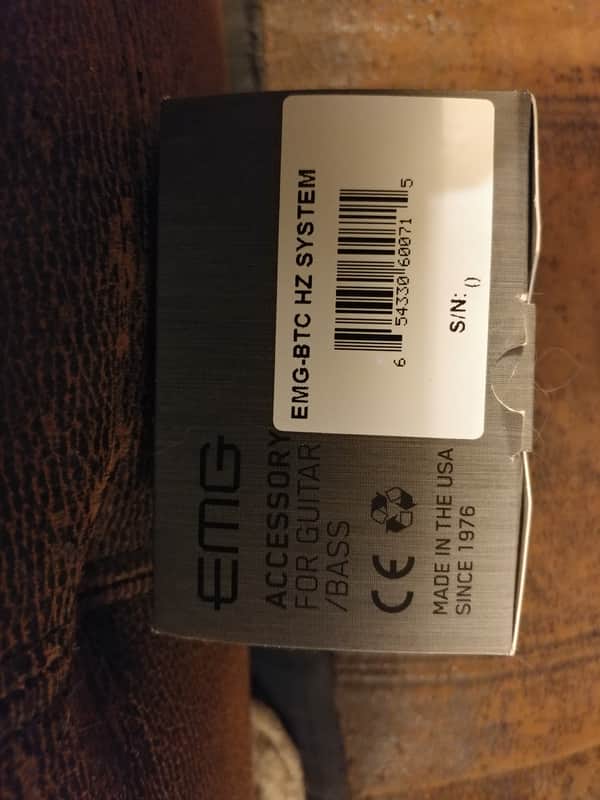 EMG BTCS-HZ 2-Band Control System For Passive Pickups w/ Stacked EQ Knob image 1