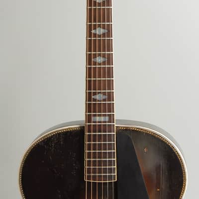 Epiphone Deluxe Arch Top Acoustic Guitar (1931), ser. #5016, black hard shell case. image 8