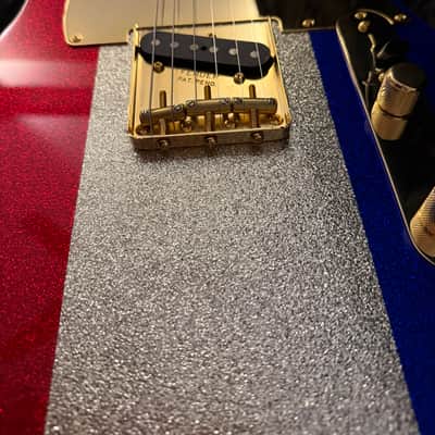Fender Buck Owens Signature Telecaster 2024 - Present - Red, Silver, and Blue Sparkle image 2