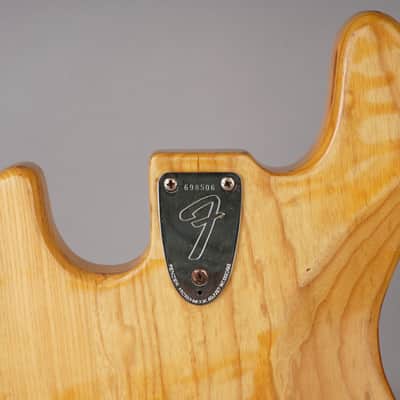 Fender Jazz Bass Body - 1976 - Neck Plate - Hardware - Natural image 9