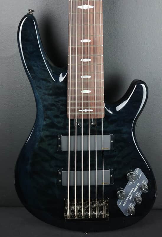 Yamaha TRB1006J 6-String Translucent Black w/Gator GCEBX Case image 1