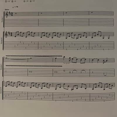Wolf Hoffmann - Hedbangers Symphony - Guitar tab / tablature Book Accept image 4