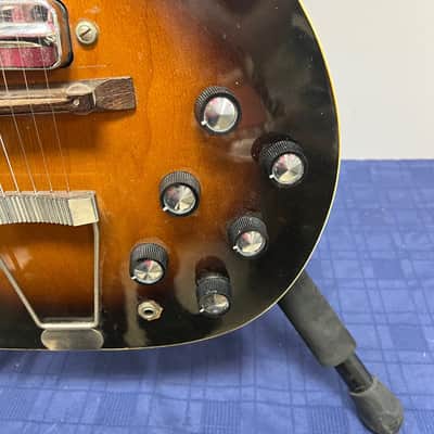 Vintage 1960 Kay Truetone 573 Speed Demon Hollow Body Electric Guitar with Case image 10