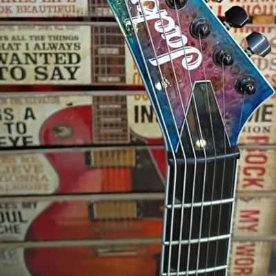 Jackson 7-String Pro Series Soloist SL7P HT MAH - 2020 - Northern Lights - Killer Mods! image 9