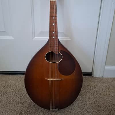 1940s Regal Sunburst Finish Flatback Mandolin image 6