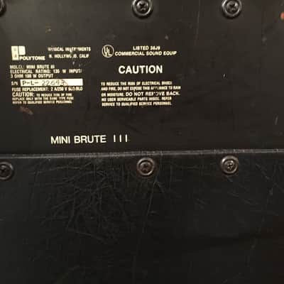 Polytone Mini Brute III 80s Black image 5