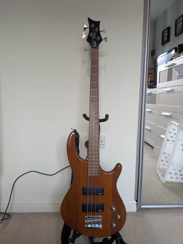 Dean Edge 1 4-String Bass Guitar 2010s - Trans Amber image 1