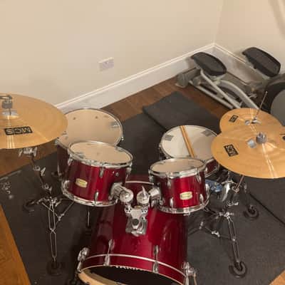 Yamaha 5 piece stage set 2024 - Cranberry red birch image 15